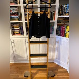 Forever 21-Chiffon Button-Up Lace Cami—NWOT